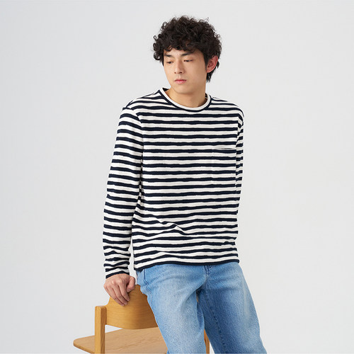 kleeklee条纹单穿长袖卫衣