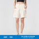 klee 感多口袋休闲实穿短裤 klee春女装 环保棉丝棉薄棉布工装