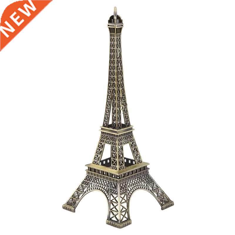 l9nb bronze tone paris eiffel tower figurine statue vintage