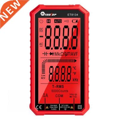 ET8134 6000 Counts Digital Multimeter 4.7 Inch LCD DC/AC Cur