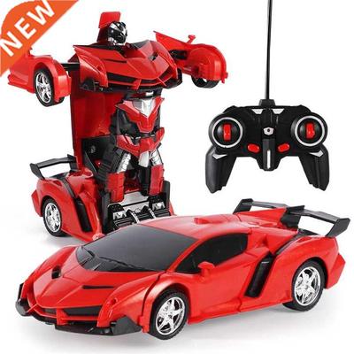 2 in 1 Electric RC Car Transformation Robots Children Boys T