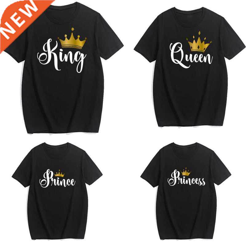 funny king queen prince princess family matching clothes cas