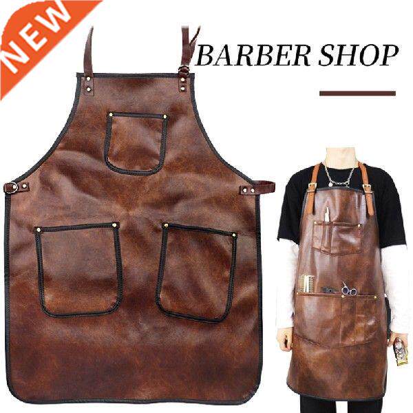 professional faux leather hairdresser barber apron
