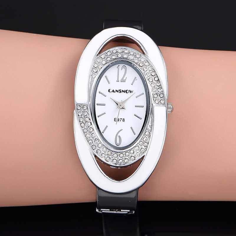 MONTRE FEMME CREATVE LUXURY WOMEN RHNESTONE BRACELET WATCH