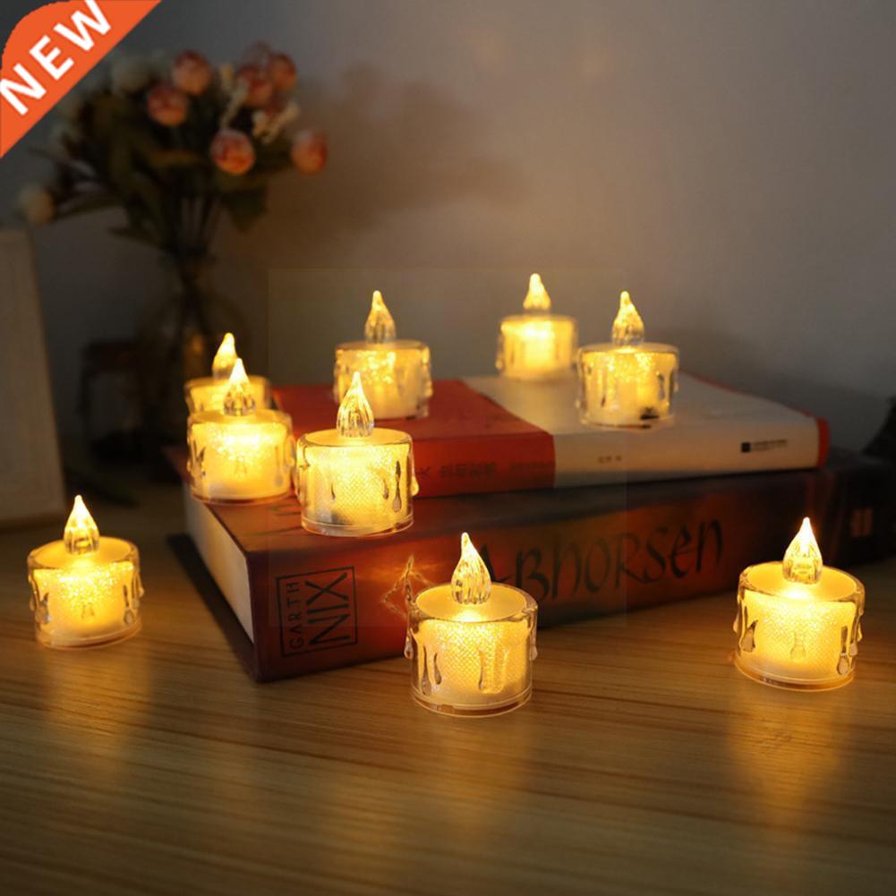 12pcs tea lights realistic flickering battery operated