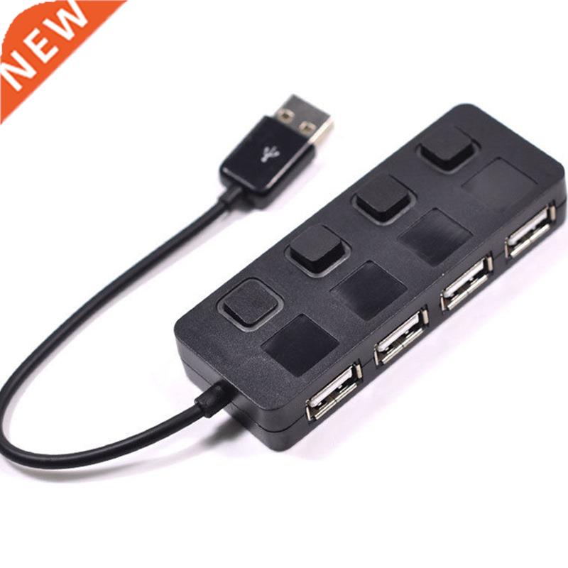 4 Ports USB 2.0 Hub Power Switches Support Simultaneous Char