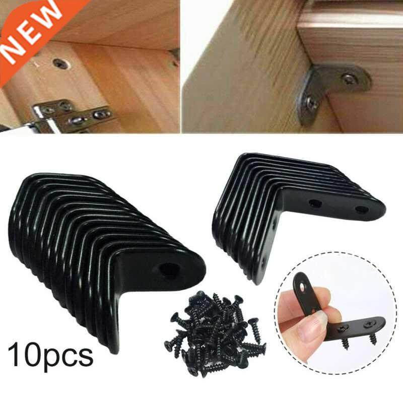10pcs black l-shaped brackets stainless steel rig angle br