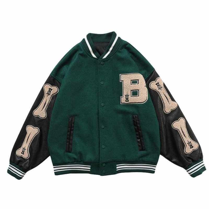HARAJUKU BOMBER JACKETS WOMEN COAT MENS COUPLE BASEBALL JAC