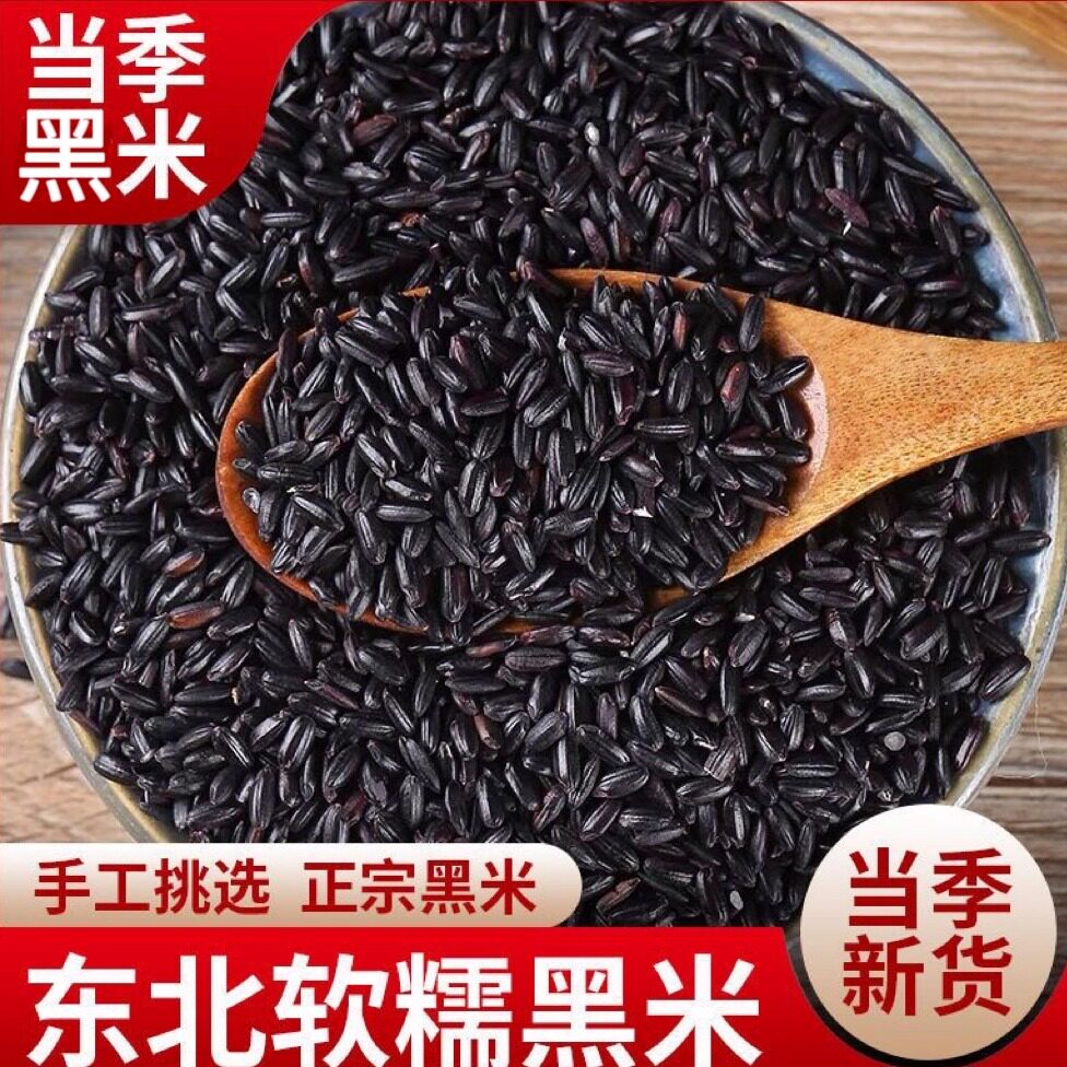 当季黑米新米东北农家自产黑香米五谷杂粮黑米粥八宝粥糯米杂粗粮