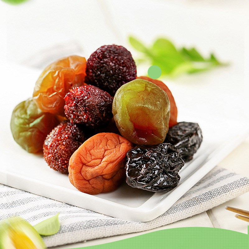百草-味多种梅90gx10袋装西梅杨梅F青梅混合零食酸甜果干蜜饯组合