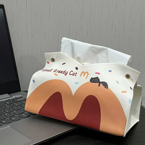 「M记麦麦」小馋猫纸巾盒可爱