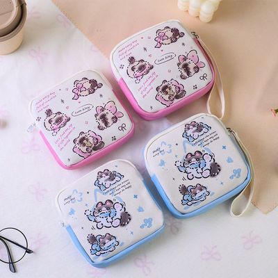 可爱少女姨妈巾收纳包月事包学生便携小型装卫生巾卫生棉的小包包