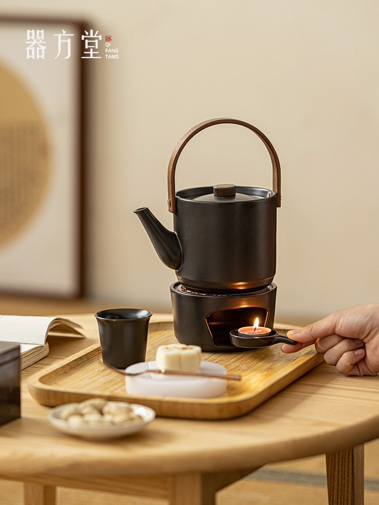 下午茶茶具围炉泡茶蜡烛温暖茶壶套柄茶壶茶壶新中国茶茶壶