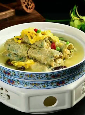 手工腐衣荠菜卷350克12根豆皮圆