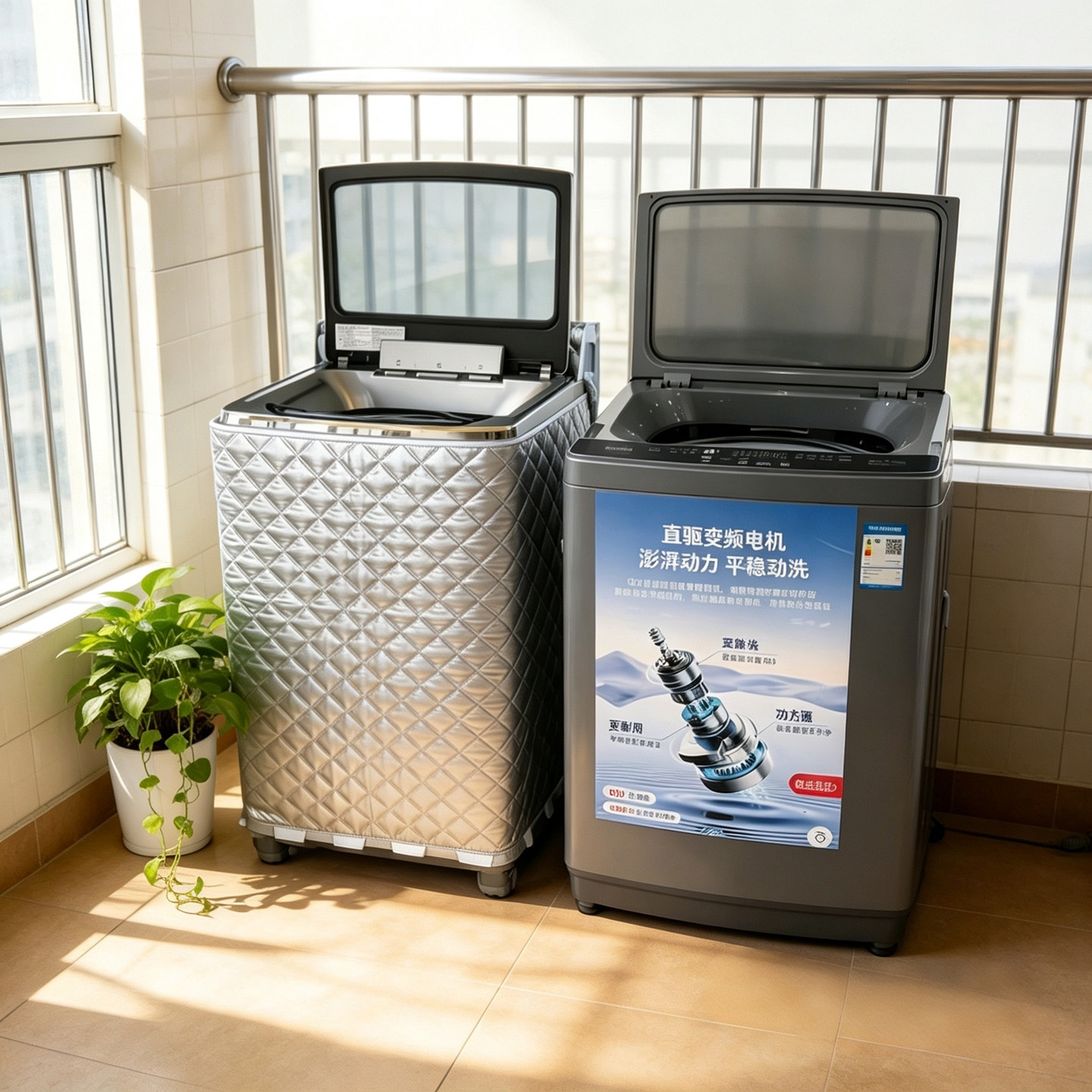 适用TCL上开盖8/10/12KG波轮洗衣机罩B120T6-D浴室阳台防水防晒罩