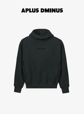 APLUS DMINUS FUTURISM 未来主义 儿童抓绒运动高领美式连帽卫衣