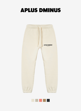 APLUS DMINUS 原创潮牌徽标抽绳运动长裤男女卫裤加绒中大儿童装