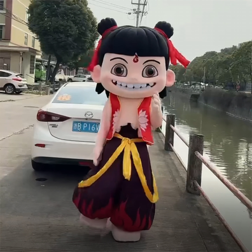 哪吒人偶行走人穿COS玩偶服装