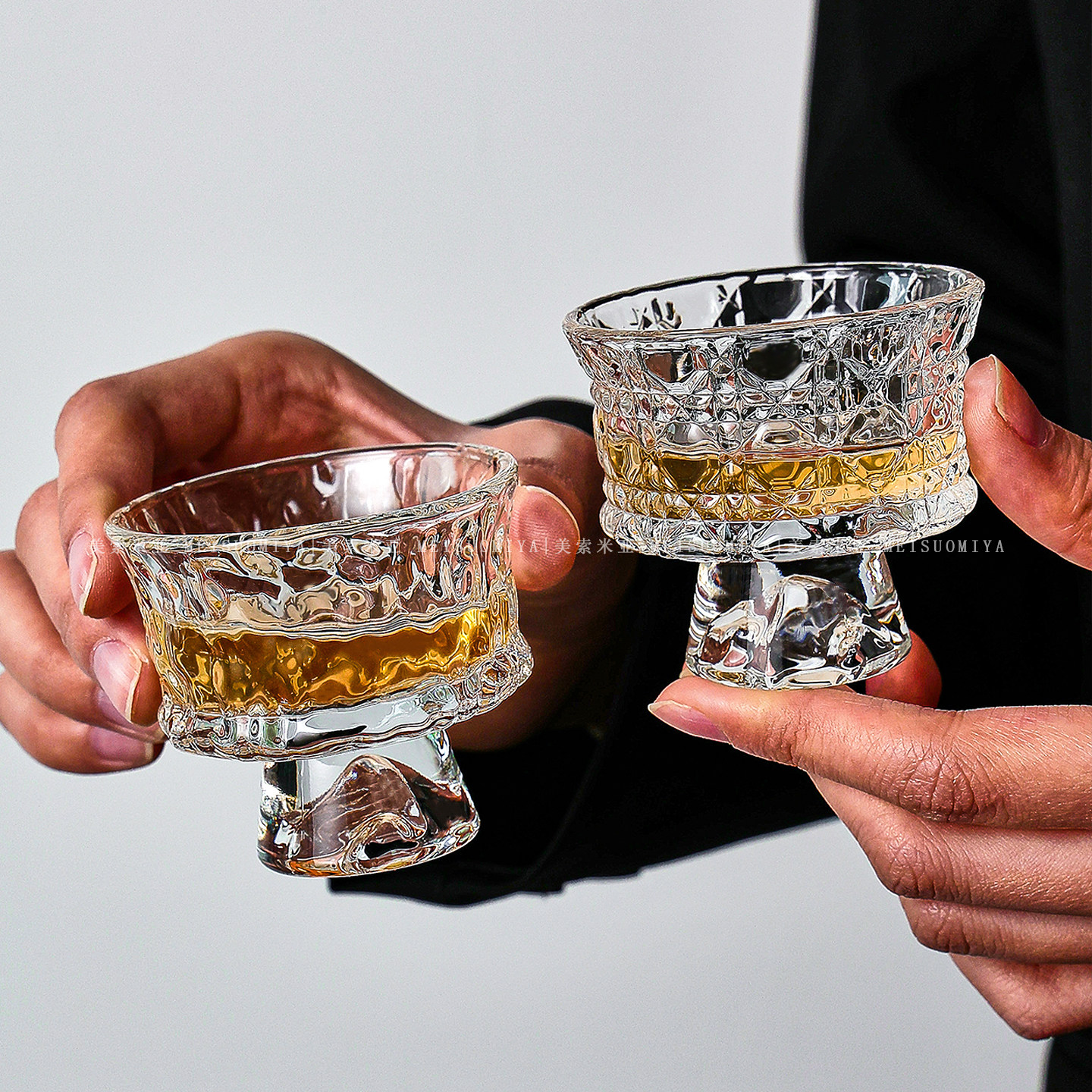 高颜值玻璃白酒杯一两轻奢高档家用高级感精致小酒杯一口杯1两装