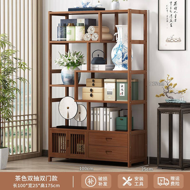 丝竹阁新中式博古架茶货隔断展示柜实木茶具摆放多宝阁茶叶茶室置使用感如何?