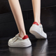 厚底透气真皮小白鞋 板鞋 女2025新款 运动鞋 2315 松糕鞋 运动休闲鞋