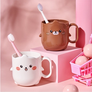 儿童漱口杯卡通可爱高颜值男孩女孩情侣家用创意洗漱刷牙牙缸杯子