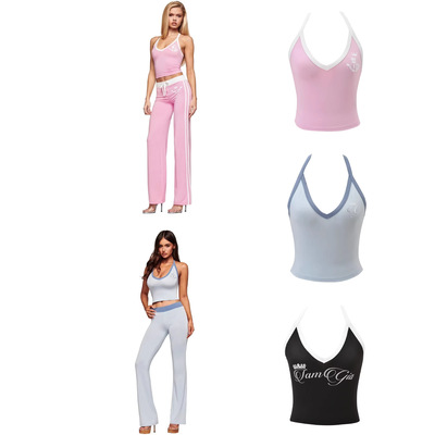 IAMGIA BLARE V-NECK TANK 美式撞色辣妹运动背心小吊带