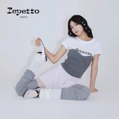 复古交叉带芭蕾舞鞋 REPETTO丽派朵 JOANA银色牛皮革橡胶底法式