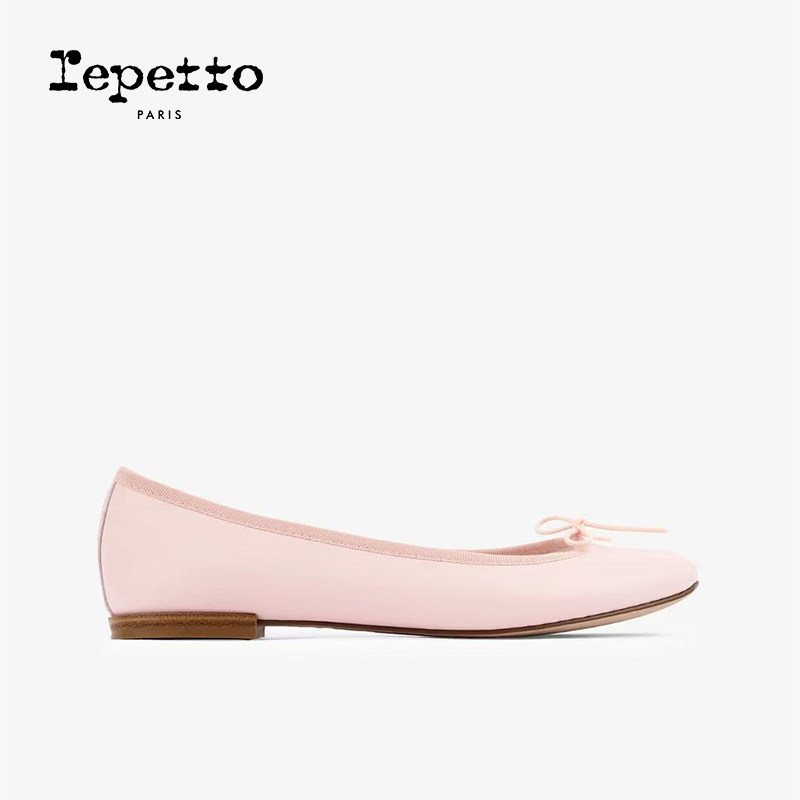 REPETTO丽派朵 CENDRILLON胶底淡粉色芭蕾平底鞋2026夏季新品