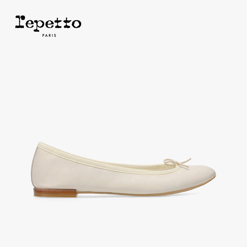 REPETTO丽派朵 CENDRILLON胶底米灰色芭蕾平底鞋2026夏季新品