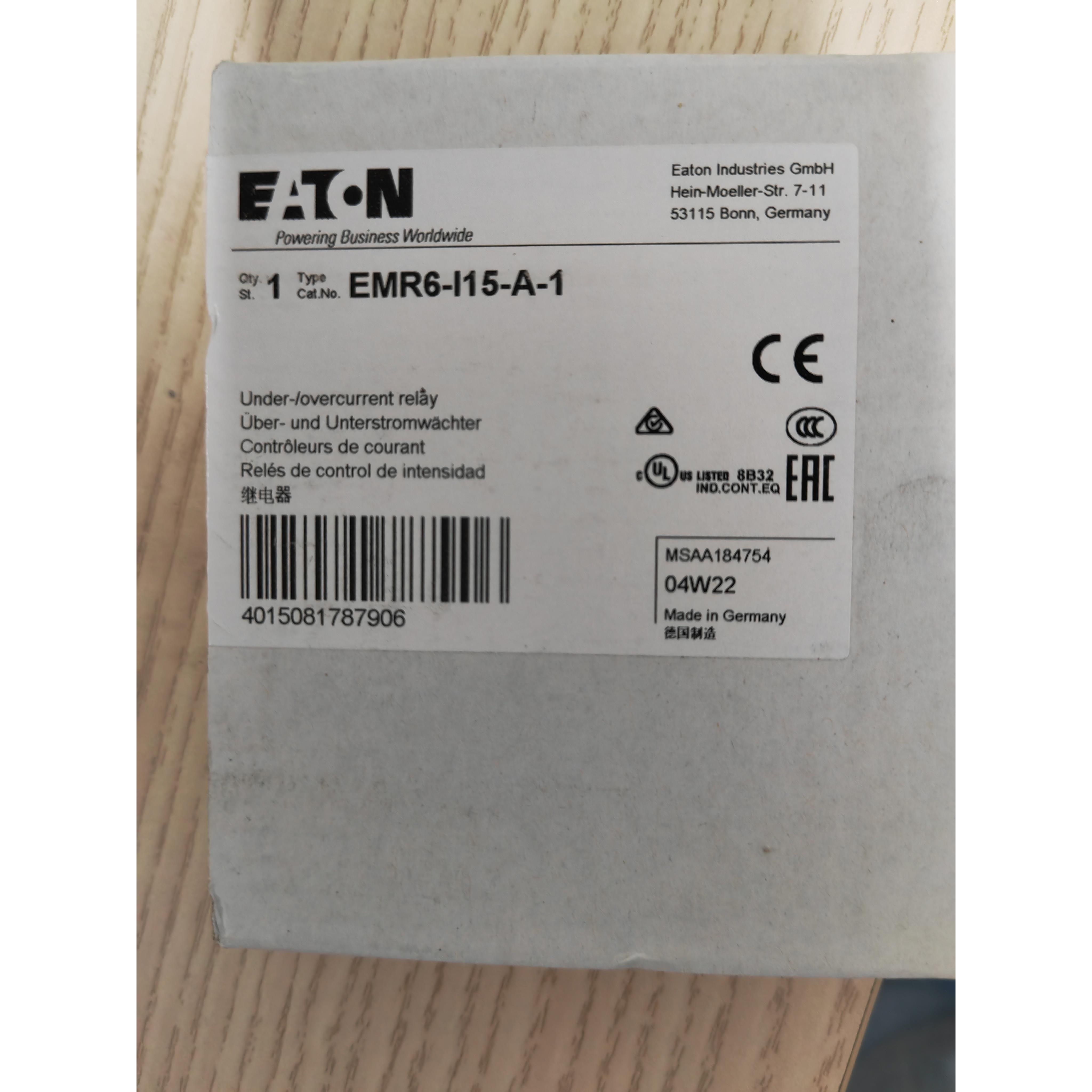 伊顿穆勒EMR6-I15-A-1高性能监测继电器原装正品