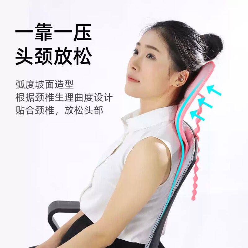 办公椅专用颈枕腰靠垫 工位久坐护腰靠背双垫组合