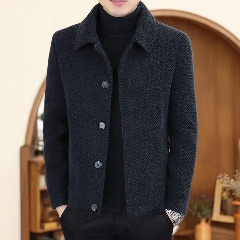 2025冬季新款男士外套加绒加厚夹克保暖衣服中老年人商务休闲大衣,男装,中老年上装,淘宝优惠券,粉丝福利购,淘宝优惠卷