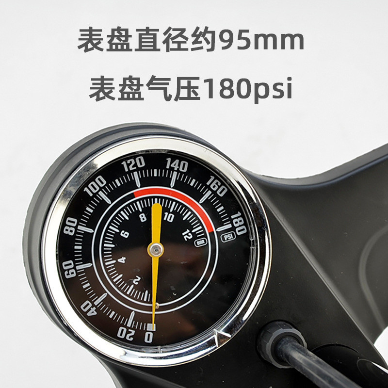 X1F公路自行车老式高压压力表户外便携式小型电动车欧耐脚踏式打