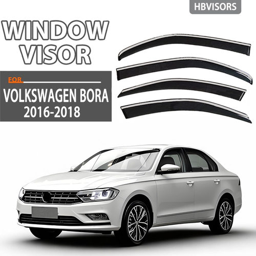适用VW宝来不锈钢侧窗导流板