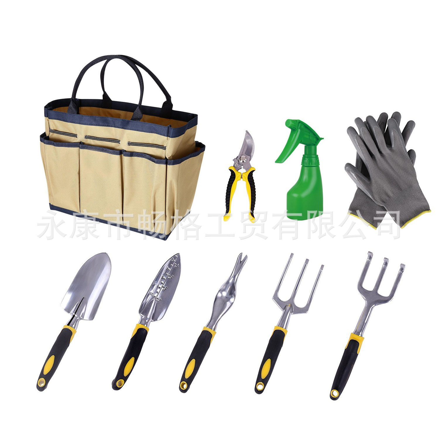 亚马逊热销花园工具套装园艺剪刀铝合金园林工具水壶手套