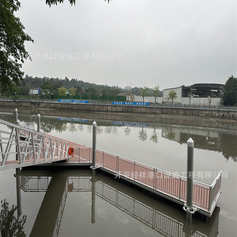 铝合金钢结构浮桥 水上浮台 观景平台游艇码头引渡桥