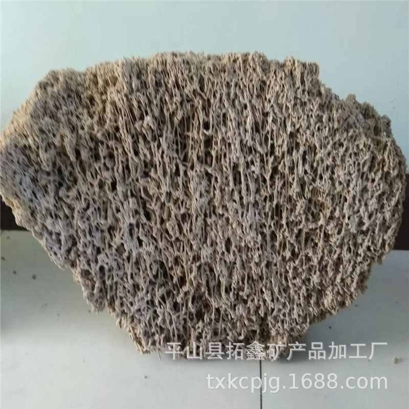 拓鑫批发盆景吸水石 大小规格 黄色软料吸水石 麦管石上水石