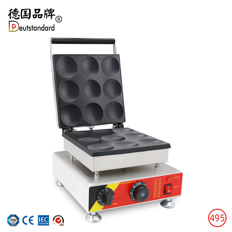九孔松饼机商用电热烤饼机日式铜锣烧煎饼机工厂批发外贸出口110V