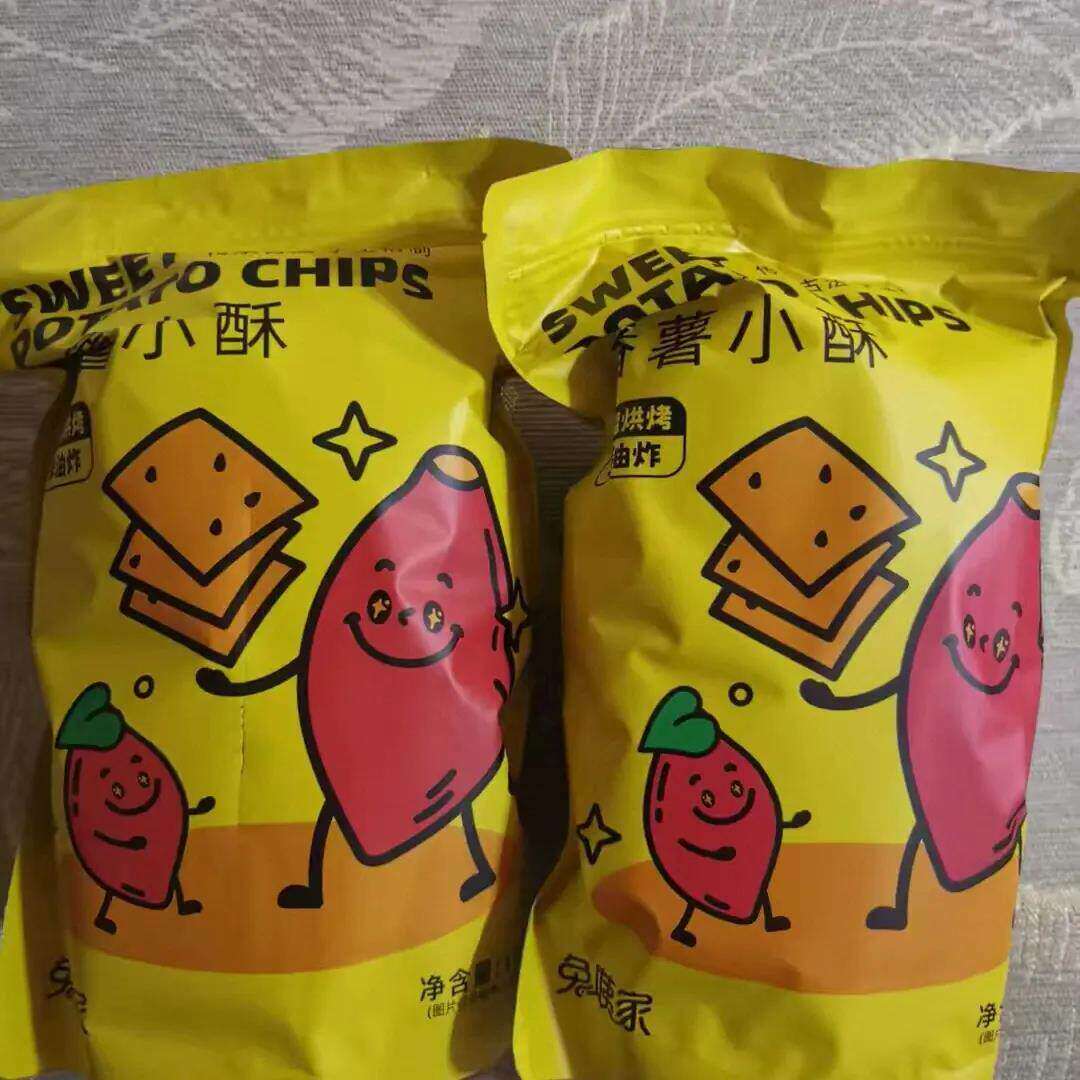 兔姨家芝麻红薯片番薯小酥地瓜干脆片番薯片非油炸酥脆地瓜片零食