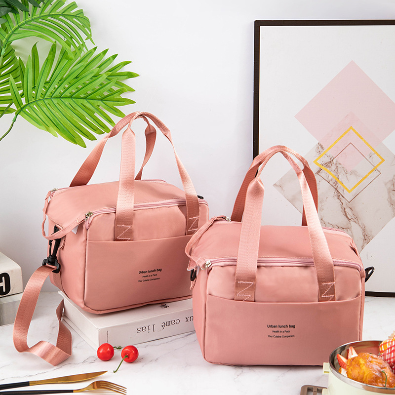 饭盒大容量午餐盒上班族学生保温袋手提包外出带饭包便携野餐包