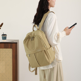 Colorful Fox双肩包女简约旅行电脑背包尼龙大容量大学生书包外贸