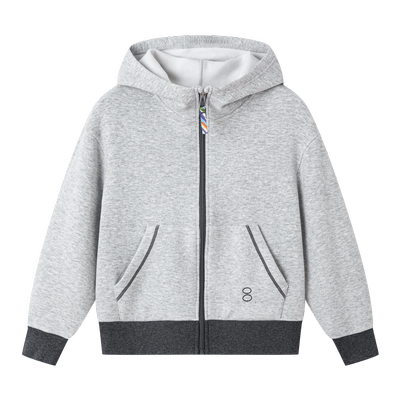 SUNNYWHITEGreen喜光 儿童绵羊毛外套春秋运动连帽卫衣桑蚕丝保暖