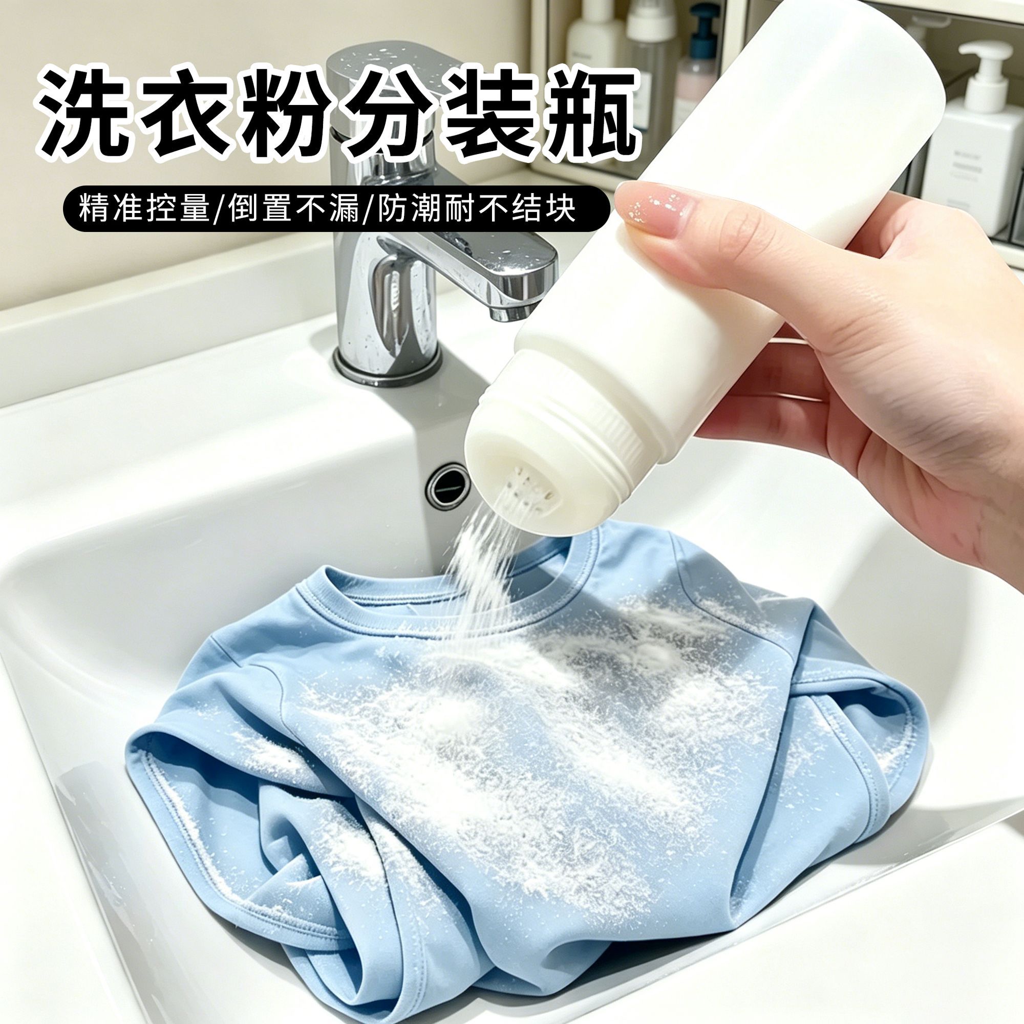 洗衣粉撒粉罐皂粉收纳盒家用防潮