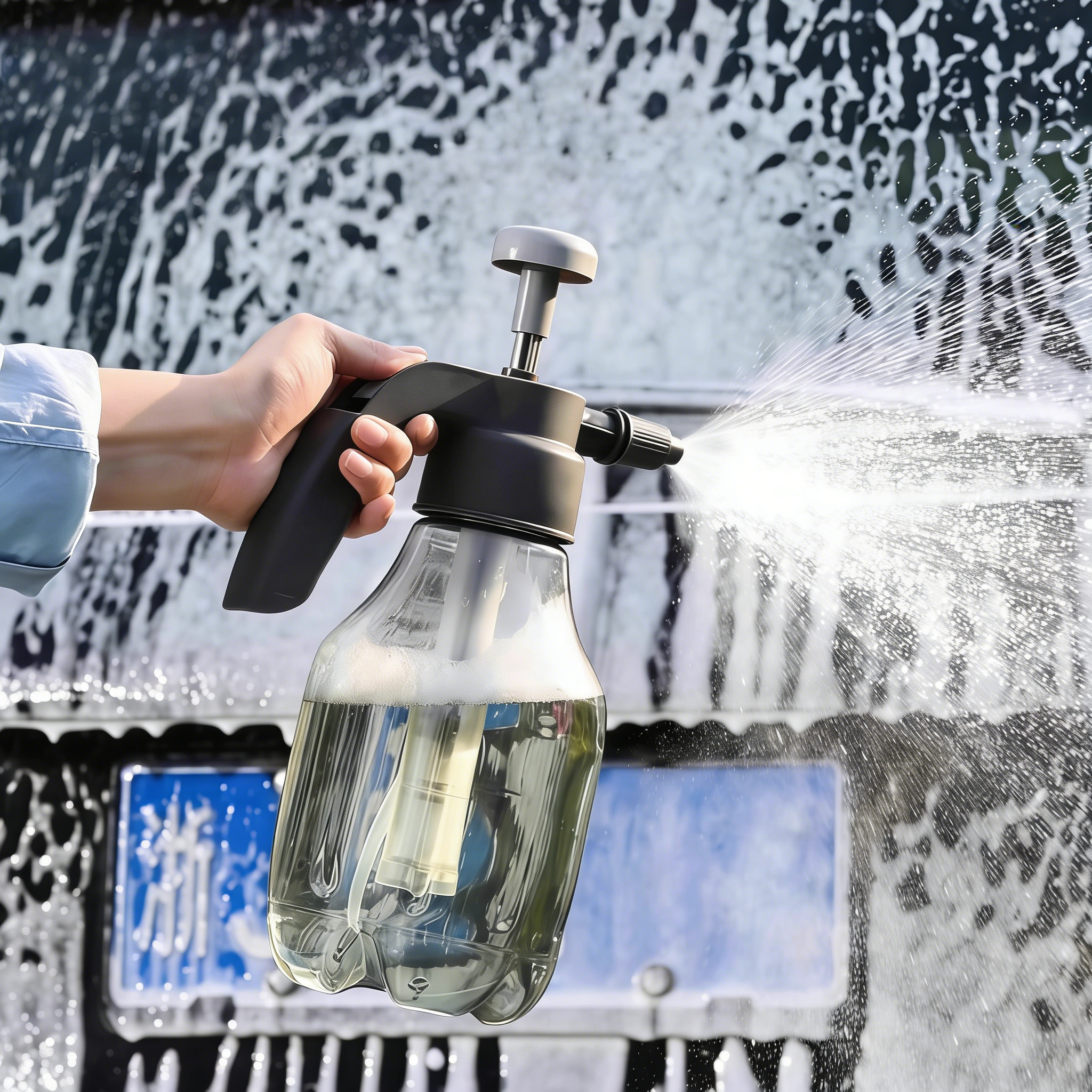 喷壶洗车泡沫专用pa壶洗车液水蜡增气压式家用高压水枪喷头泡沫液