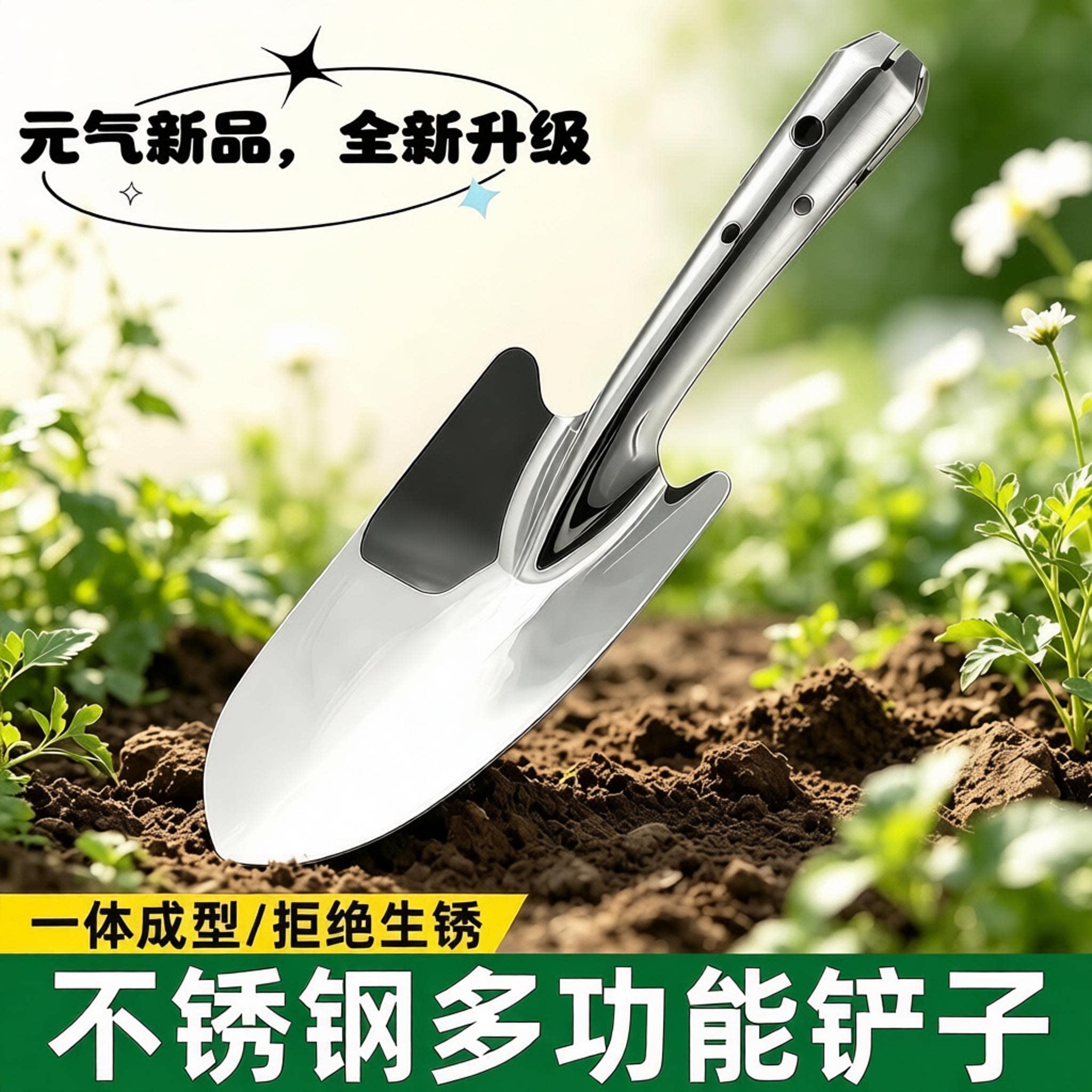 不锈钢小铲子园艺园林工具