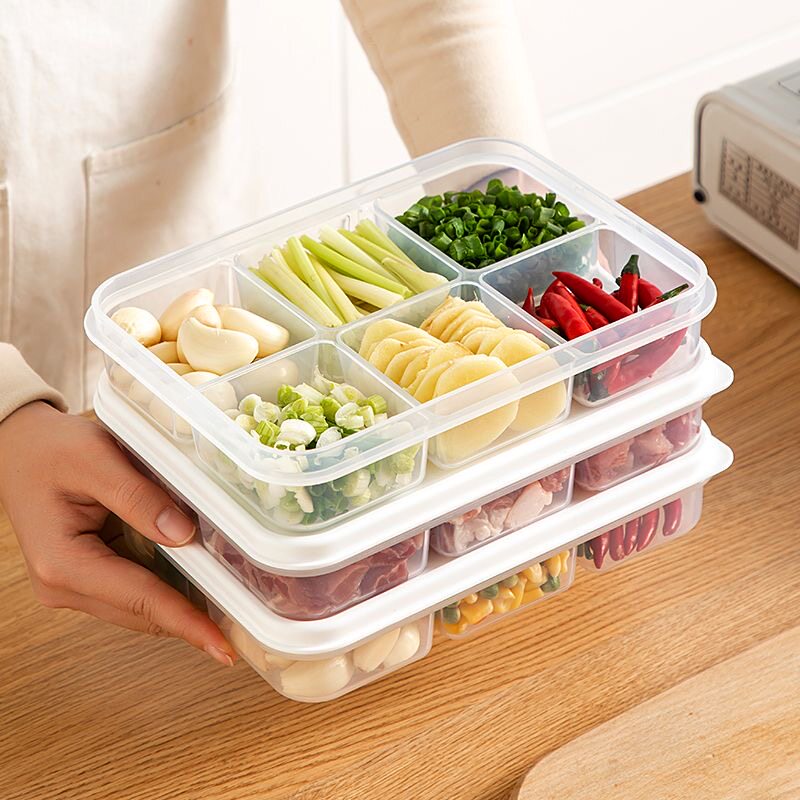 冰箱冻肉分格盒子冷冻食品级收纳