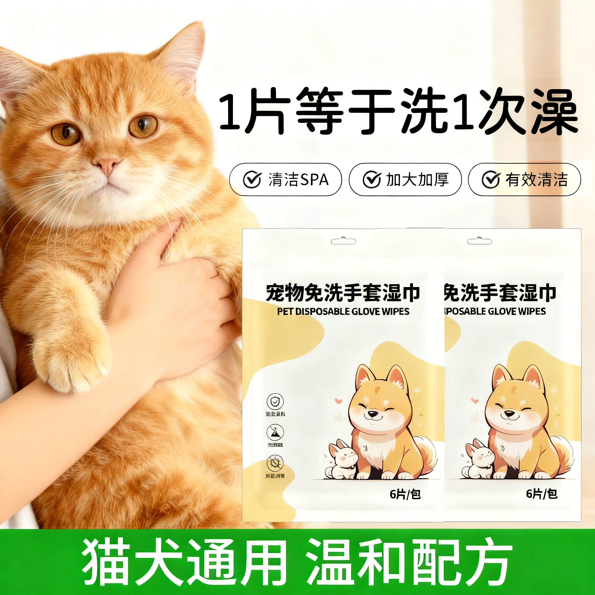 宠物免洗手套狗狗猫咪杀菌除臭湿纸巾干洗清洁手套免洗澡神器,宠物/宠物食品及用品,猫狗湿巾,淘宝优惠券,粉丝福利购,淘宝优惠卷