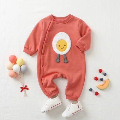 可爱婴儿连体衣卡通爬服baby宝宝衣服纯棉长袖新生儿哈衣长爬秋冬