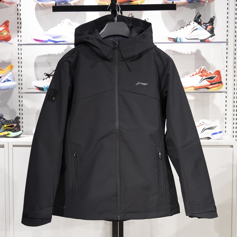 李宁三合一外套防风保暖风衣